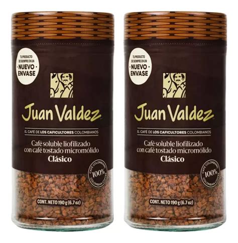 2 Pack Cafe Soluble Liofilizado Juan Valdez 190 Grs Meses Sin Intereses