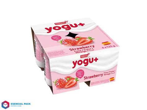 Yogur Sabor Fresa 4x125g Esencial Pack