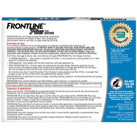 FRONTLINE Plus Flea and Tick Treatment for Medium Dogs (23-44 Pounds ...