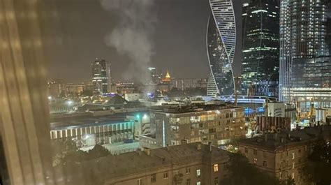 Drone attacks Moscow again: Expocentre building damaged | Ukrainska Pravda