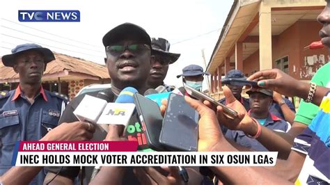 Inec Holds Mock Voter Accreditation To Test Bvas In Six Osun Lgas Youtube