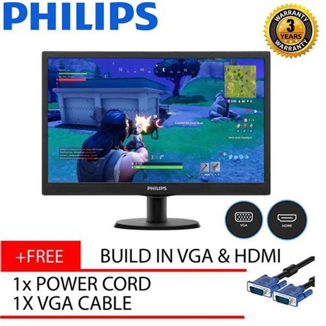 Philips 193V5LHSB2 69 V Line 18 5 HDMI LED Monitor Shopee Malaysia