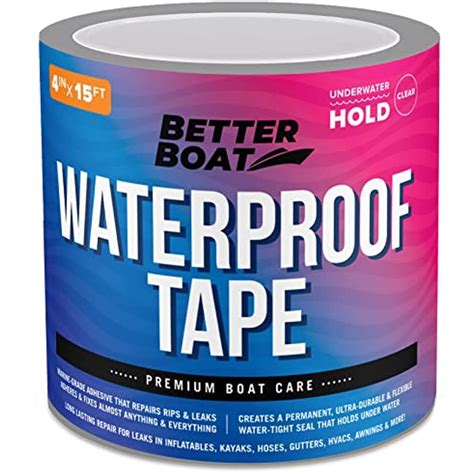 Better Boat Clear Waterproof Tape Thick Heavy Duty Tape Rubberized