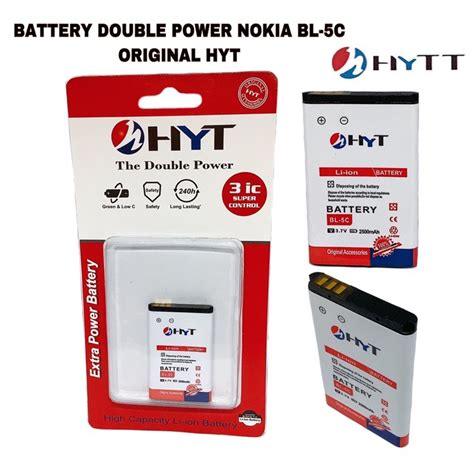 Jual Battery Double Power Nokia Bl C Bl C Original Hyt Shopee