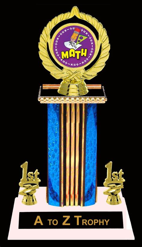 Math Trophy Academic High School Education Trophies For Kids Awards On