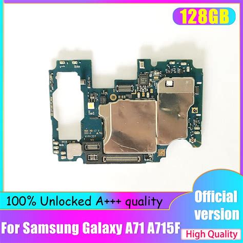 100 Unlocked For Samsung A71 A715f Original Motherboard Android Os