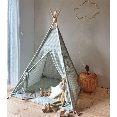 Tenda Para Criança - Mint-tipi, Tenda para crianças com tapete