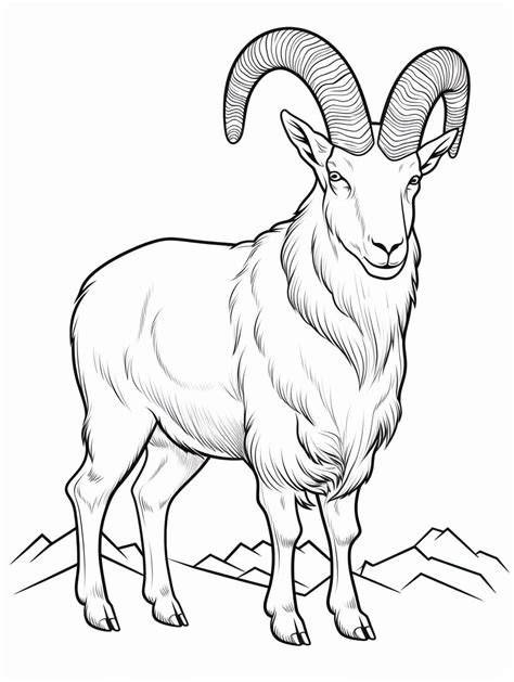 44 Gambar Mewarnai Kambing Yang Menggemaskan Untuk Anak Anak Gratis