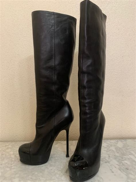 Yves Saint Laurent Knee High Boots Size Shoes Eu Catawiki