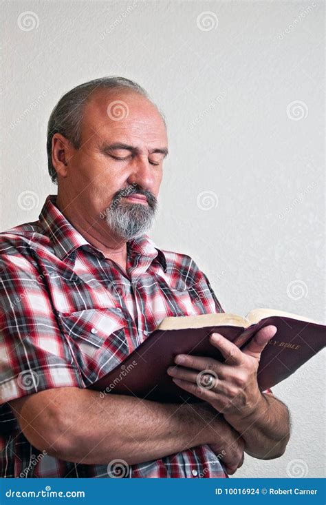 Adult Male Reading The Bible Stock Photo Image Of Male Adult 10016924