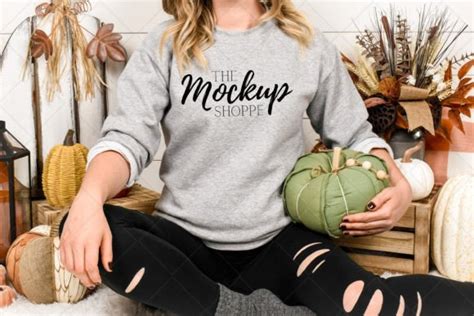 Gildan Model Mockup Sport Grey Graphic By Themockupshoppe