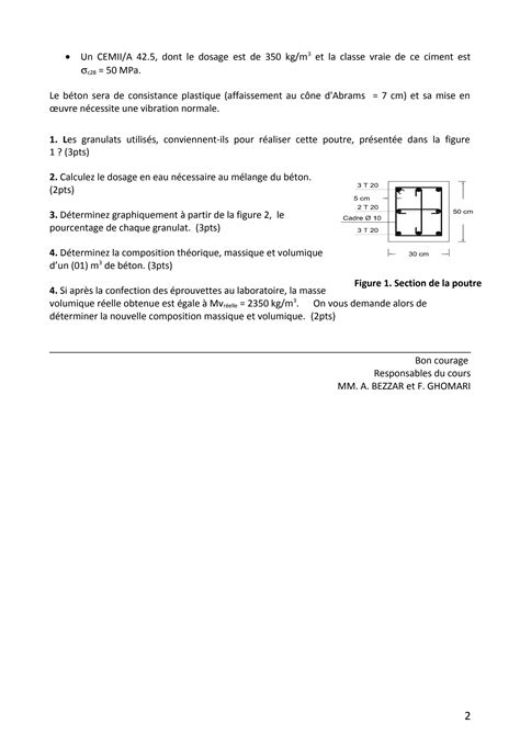 SOLUTION Examen2 Mat Riaux De Construction 2 Studypool