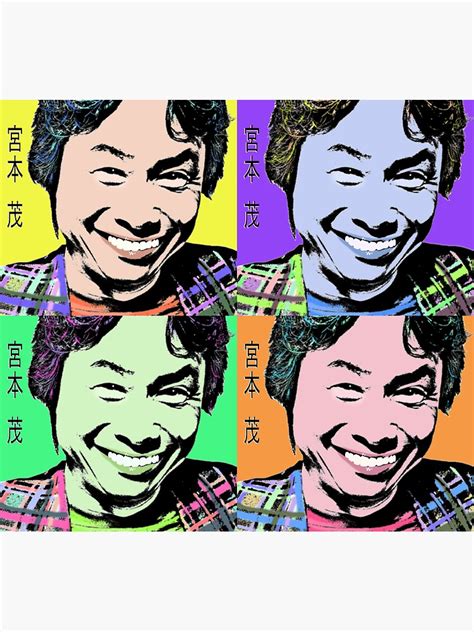 Shigeru Miyamoto Collage 1 POP Sticker For Sale By Sisusisu Redbubble