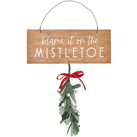 Blame It On The Mistletoe Hanging Decor Primitives By Kathy