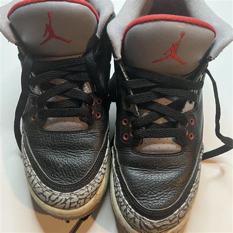 Air Jordan 3 Retro Cement Size 7Y Pre-owned in good... - Depop