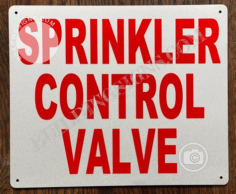 Sprinkler Control Valve Sign Hpd Signs The Official Store