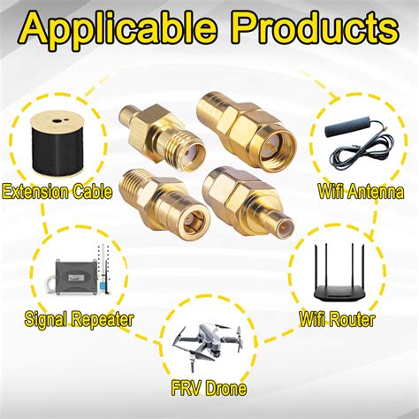 Smb To Sma Antenna Adapter Kit 4 Types Coax Adapter Smb To Sma Male To Onelinkmore