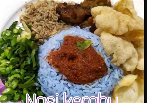 Resipi Nasi Kerabu Bunga Telang Oleh Ani Delighted Cookpad