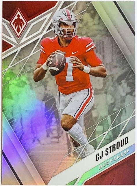 C J Stroud 2022 Pro Set Ohio State Buckeyes Football Prospect Rookie