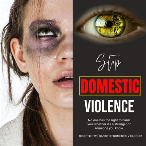 Copy Of Stop Domestic Violence Poster Template Postermywall