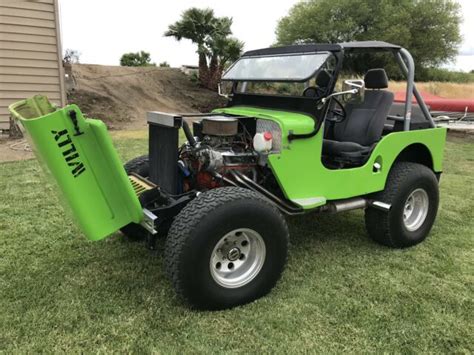 1964 Willys High Hood Jeep 350 V 8 For Sale Willys Fiberglass Body