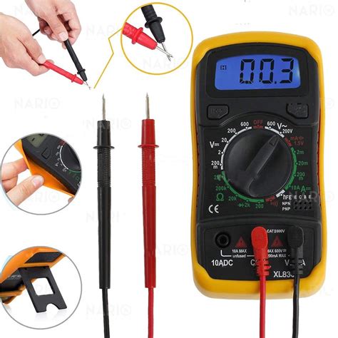 XL830L Digital Multimeter AC DC Voltmeter Voltage Tester LCD Display