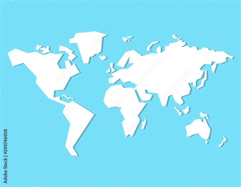 Simple Vector World Map