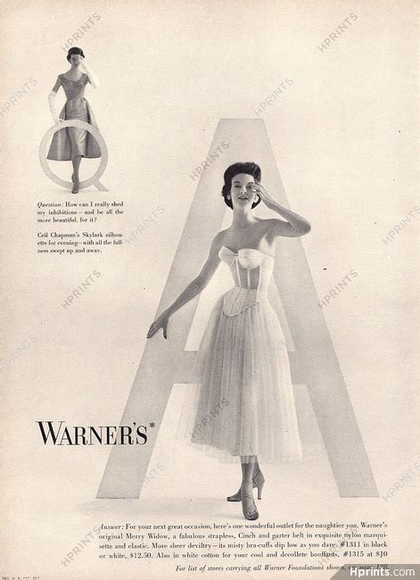 Warners 1954 Corselette — Advertisement