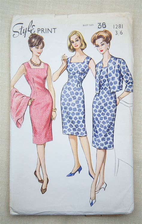 Original Vintage 1950s Sewing Pattern Unused 36 Bust Etsy