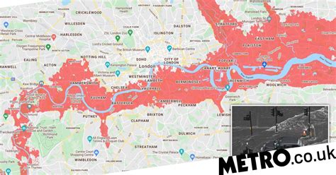 London: Map shows areas that will regularly flood by 2030 | Metro News