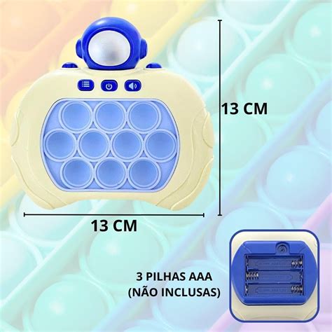 Pop It Eletr Nico Brinquedo Som Anti Stress Educativo Pilha