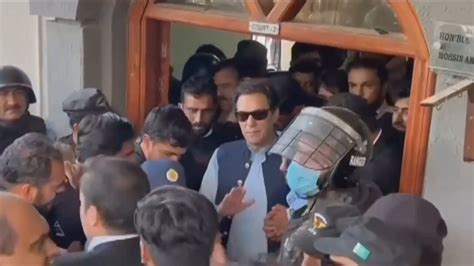 Bail Granted Former Pakistan Prime Minister Imran Khan Leaves Court