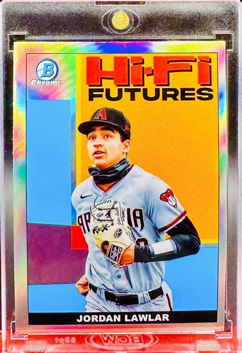 Jordan Lawlar Refractor Bowman Chrome Hifi Futures Hifi Rc Mlb