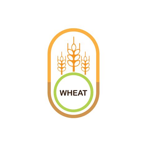 wheat logo design 13129820 Vector Art at Vecteezy