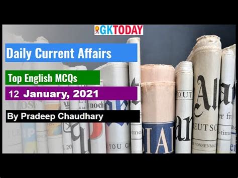 12 January Current Affairs Current Affairs Today Daily Current