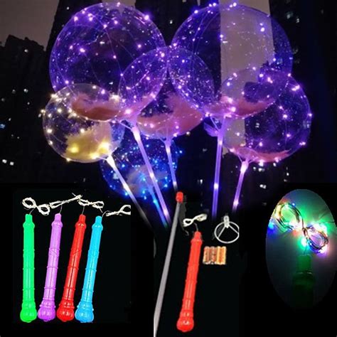 Bobo Led Balloons Light Up Transparent Bubble Balloon Birthday Party