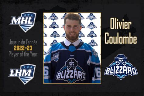 Mhl Names Olivier Coulombe As 2022 23 Player Of The Year Maritime