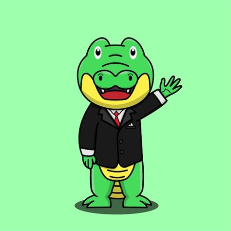 Traje De Cocodrilo Vector Premium
