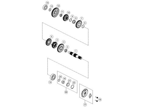 Eje Secundario Cambio Ktm Duke