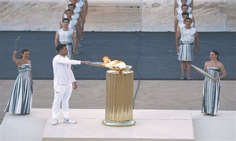 Greece Hands Olympic Flame To Paris Sport DAWN