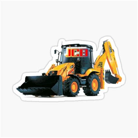 Jcb Heavy Machine Sticker By Actrighttoday Redbubble