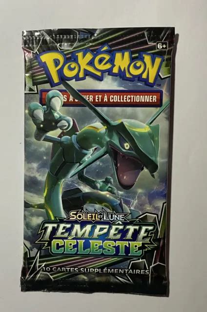 BOOSTER POKÉMON SOLEIL et Lune Tempête Céleste 03 Août 2018 EUR 125