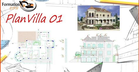 001 Télécharger Plan AutoCAD Villa FORMATION B TP H