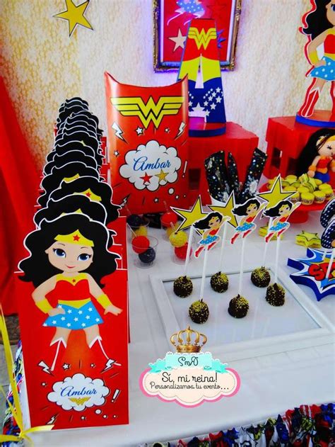 Frozen Fever And Wonder Woman Birthday Party Ideas Photo 35 Of 42