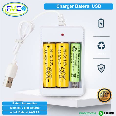 Jual Charger Baterai Aa Aaa Slot Casan Battery Batre Batrai Usb