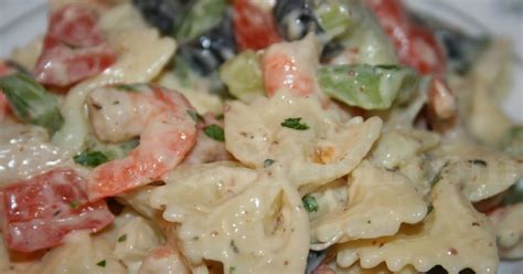 Deep South Dish Shrimp With Bow Tie Pasta Salad