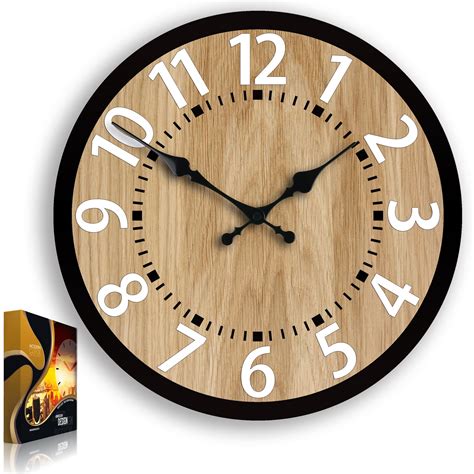 Large Wall Clock Berlin Clock With Numbers Wood Clock Loft Wall