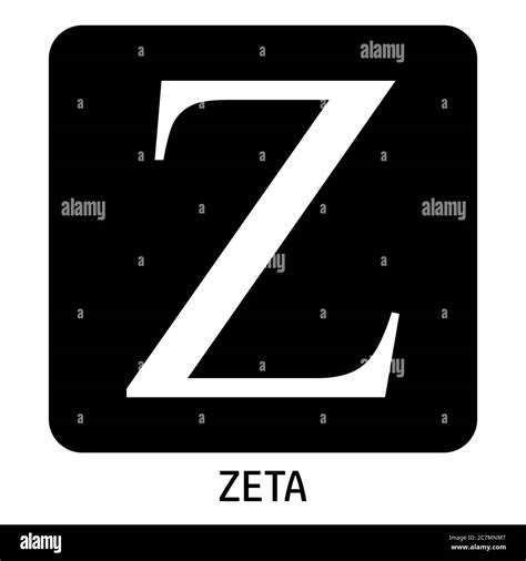 Zeta Greek Letter Icon Stock Vector Image And Art Alamy