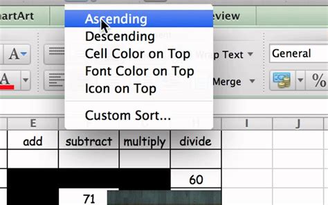 How To Arrange Data In Ascending Order In Excel Youtube