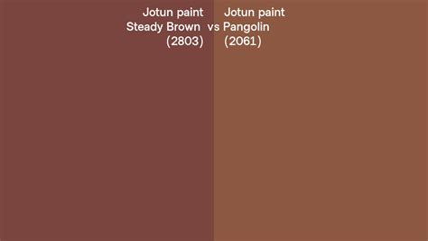 Jotun Paint Steady Brown Vs Pangolin Side By Side Comparison